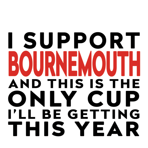Personalised Funny Football Mug Gift – I Support and This is the Only Cup I’ll Be Getting This Year – Joke Present for Football Fans