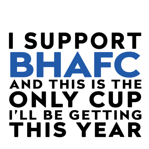 Personalised Funny Football Mug Gift – I Support and This is the Only Cup I’ll Be Getting This Year – Joke Present for Football Fans
