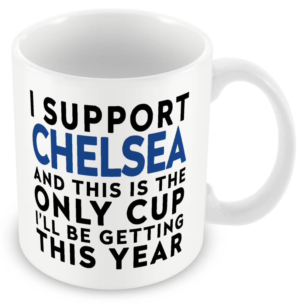 Funny Football Mug Gift – I Support and This is the Only Cup I’ll Be Getting This Year – Joke Present for Football Fans