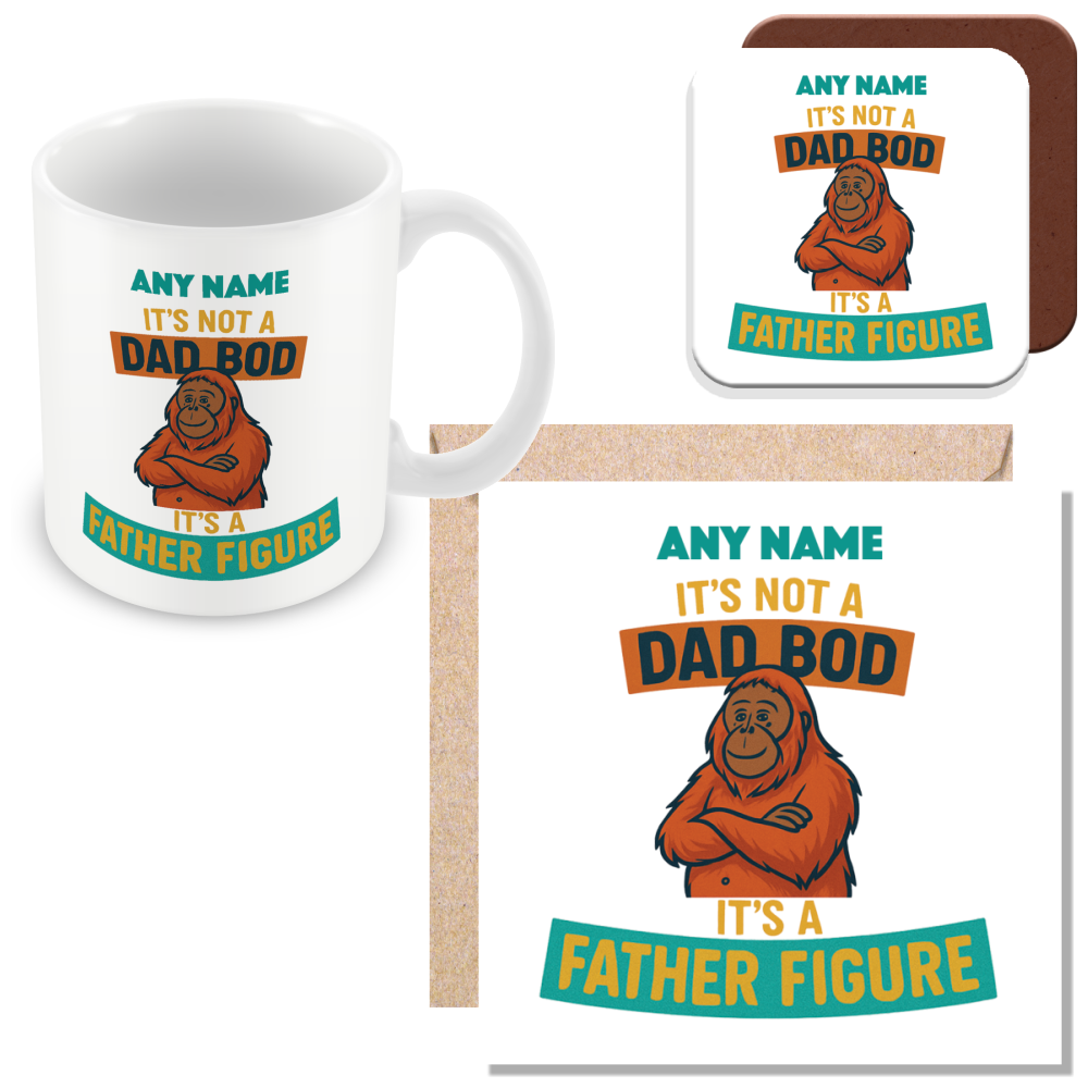Personalised Funny Dad BOD Gift – “It’s Not a Dad BOD It’s a Father Figure”
