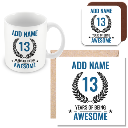 Personalised Years of Being Awesome Mug - Awesome Birthday Gift