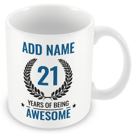 Personalised 21 Years of Being Awesome Gift - Awesome 21st Birthday Present