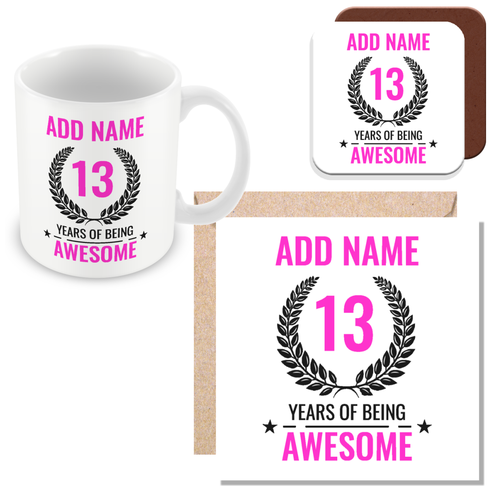 Personalised Years of Being Awesome Mug - Awesome Birthday Gift