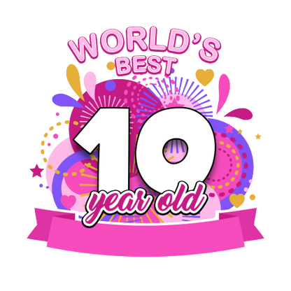 Personalised World's Best Birthday Gift for Men and Women - Pink or Blue