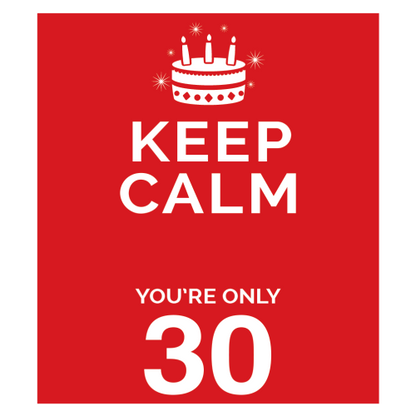 Personalised Keep Calm You’re Only Any Age Mug