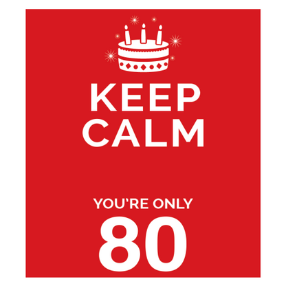 Personalised Keep Calm You’re Only Any Age Mug