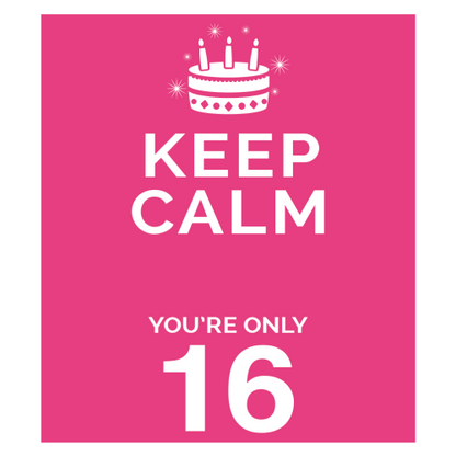 Personalised Keep Calm You’re Only Any Age Mug