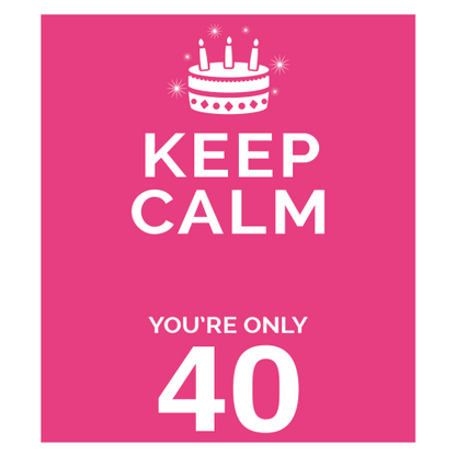 Personalised Keep Calm You’re Only Any Age Mug