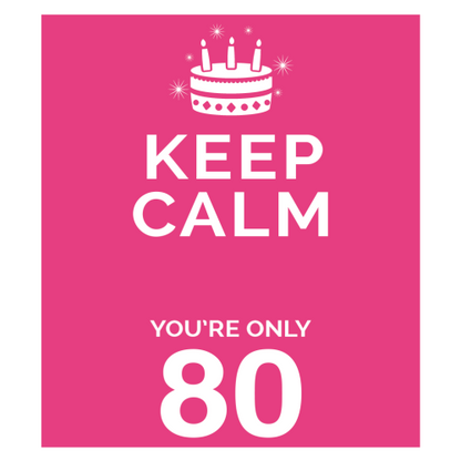 Personalised Keep Calm You’re Only Any Age Mug