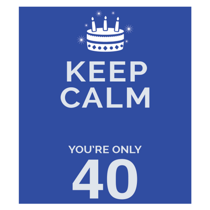 Personalised Keep Calm You’re Only Any Age Mug