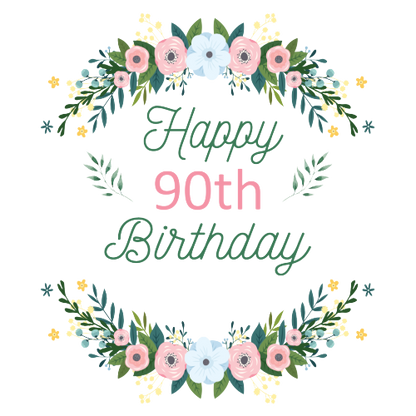 Personalised Birthday Floral Mug – Elegant Gift for Women