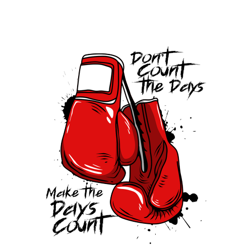 Personalised Boxing Mug – “Don’t Count the Days…” Gym Quote