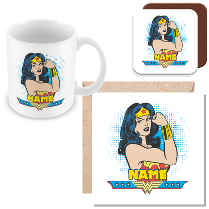 Personalised Wonder Woman Mug - Gift for Superheroes