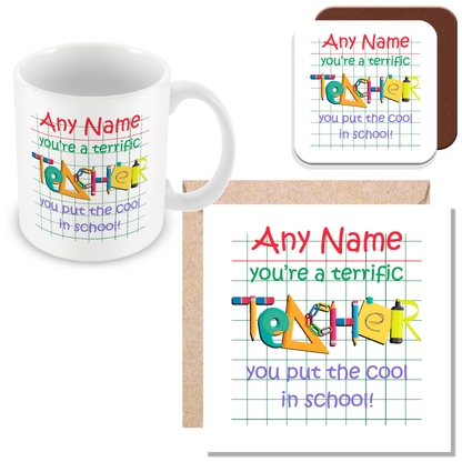 Personalised Teacher Mug – Custom Thank You Gift