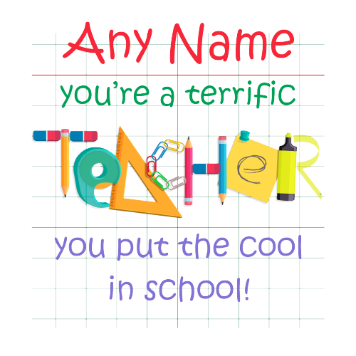 Personalised Teacher Mug – Custom Thank You Gift