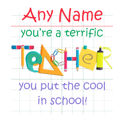 Personalised Teacher Mug – Custom Thank You Gift