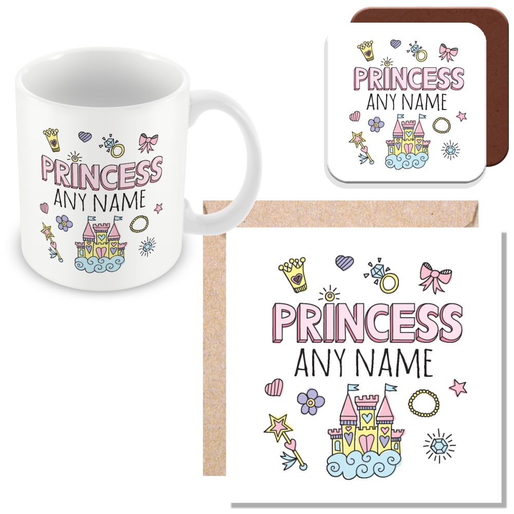 Personalised Princess Mug for Girls and Women