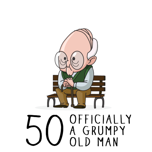 Personalised Grumpy Old Man Any Age Birthday Mug Gift