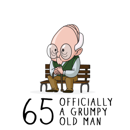 Personalised Grumpy Old Man Any Age Birthday Mug Gift