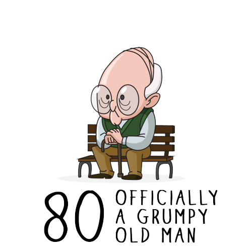 Personalised Grumpy Old Man Any Age Birthday Mug Gift