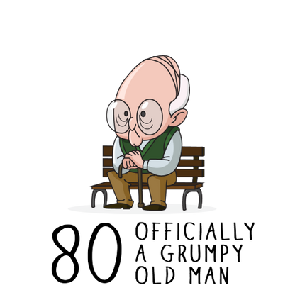 Personalised Grumpy Old Man Any Age Birthday Mug Gift