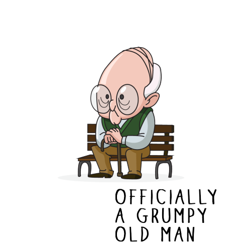 Personalised Grumpy Old Man Any Age Birthday Mug Gift