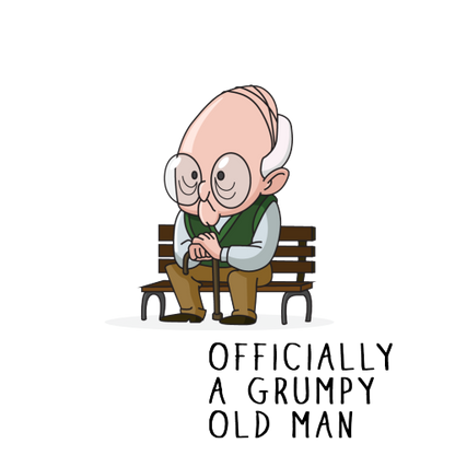 Personalised Grumpy Old Man Any Age Birthday Mug Gift