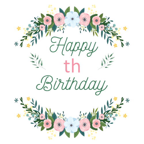 Personalised Birthday Floral Mug – Elegant Gift for Women