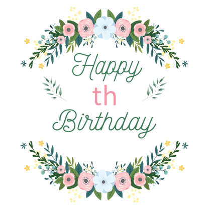 Personalised Birthday Floral Mug – Elegant Gift for Women