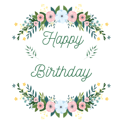 Personalised Birthday Floral Mug – Elegant Gift for Women