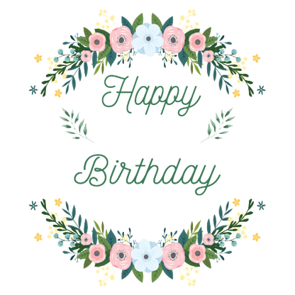 Personalised Birthday Floral Mug – Elegant Gift for Women