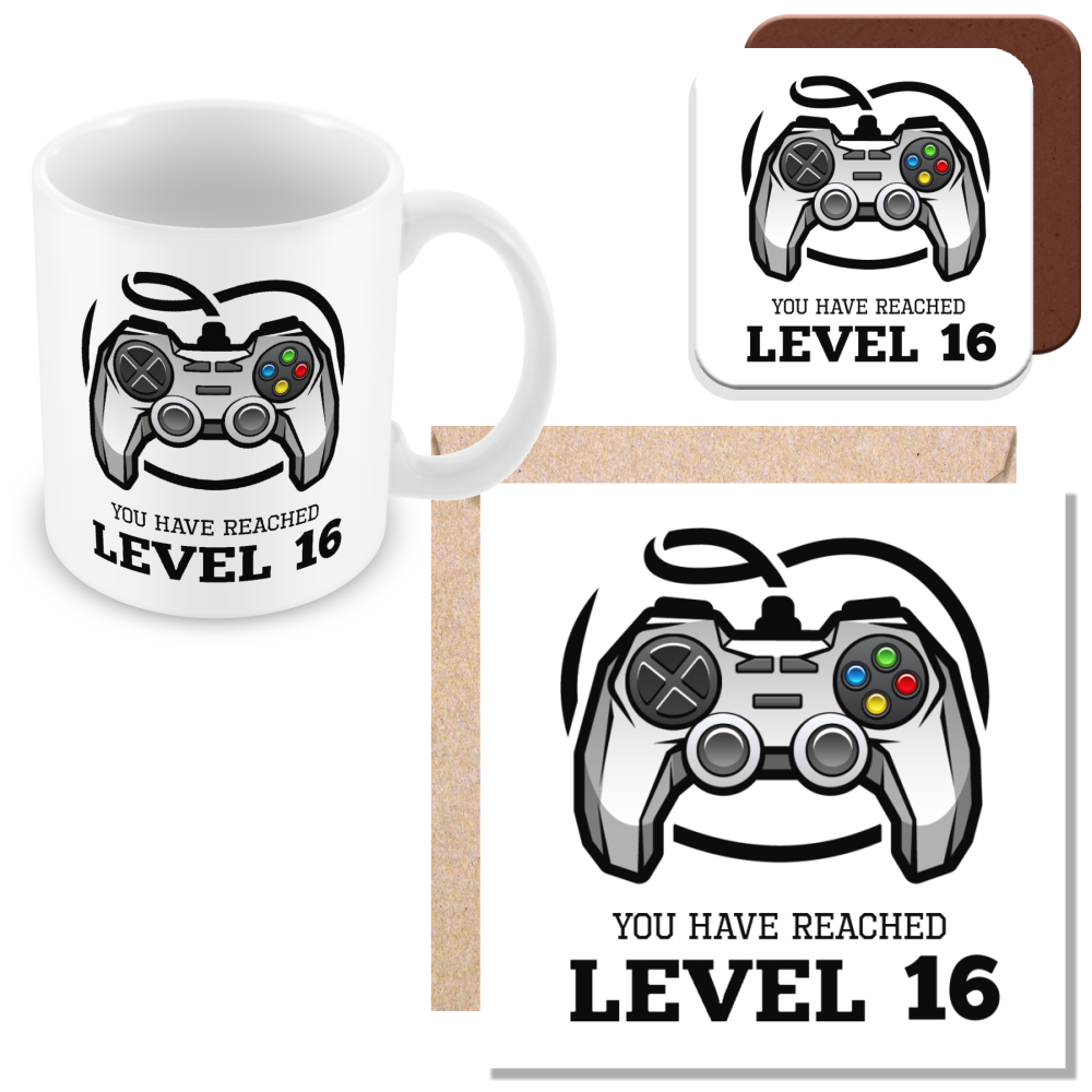 Personalised Gamer Mug – Level Unlocked – Birthday Gift