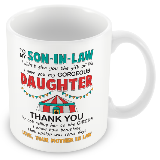 Personalised Son-in-Law Mug – “Best Son-in-Law Ever” Gift