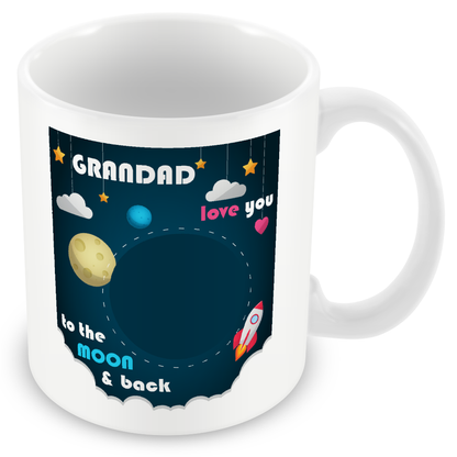Personalised Photo Mug – “Love You to The Moon” Photo Gift
