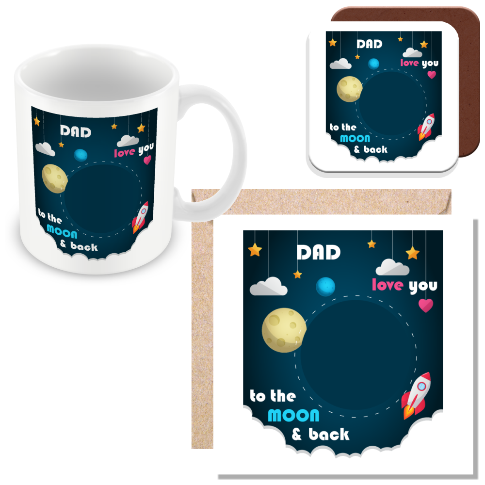 Personalised Photo Mug – “Love You to The Moon” Photo Gift