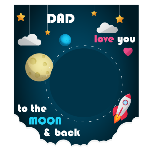 Personalised Photo Mug – “Love You to The Moon” Photo Gift