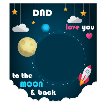 Personalised Photo Mug – “Love You to The Moon” Photo Gift