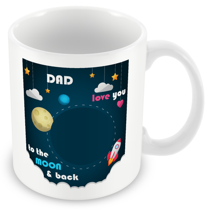 Personalised Photo Mug – “Love You to The Moon” Photo Gift