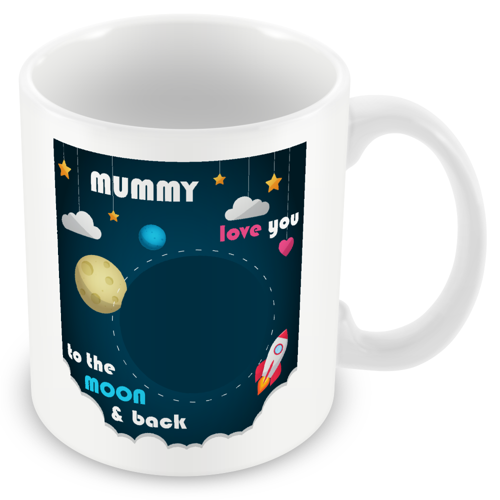 Personalised Photo Mug – “Love You to The Moon” Photo Gift