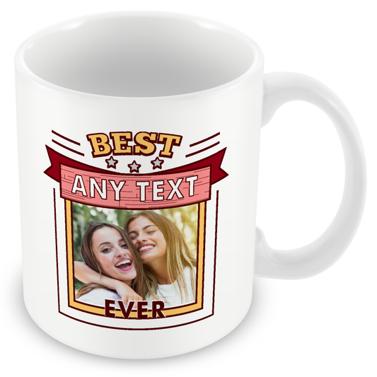 Personalised Photo Square Frame Mug – Gift for Your Favourite Relation