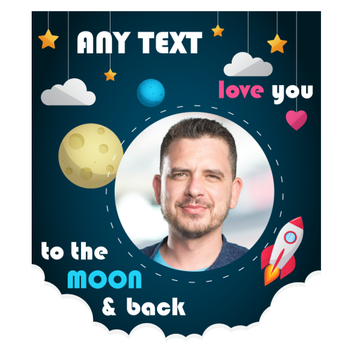 Personalised Photo Mug – “Love You to The Moon” Photo Gift