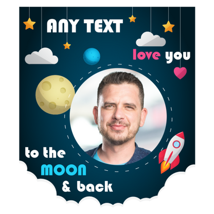 Personalised Photo Mug – “Love You to The Moon” Photo Gift