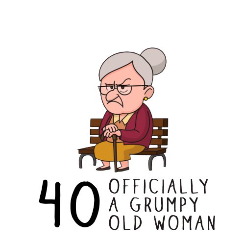 Personalised Grumpy Old Woman Any Age Birthday Mug Gift