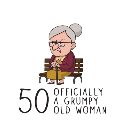 Personalised Grumpy Old Woman Any Age Birthday Mug Gift