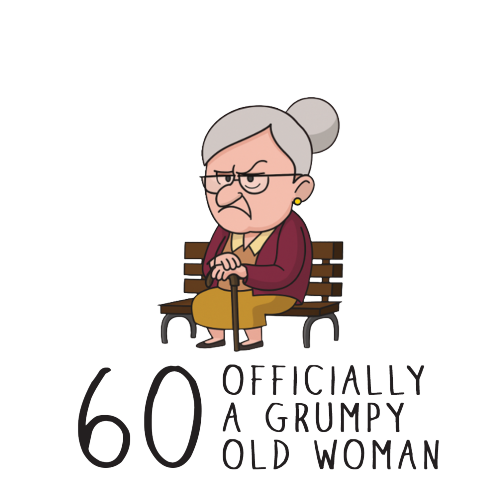 Personalised Grumpy Old Woman Any Age Birthday Mug Gift