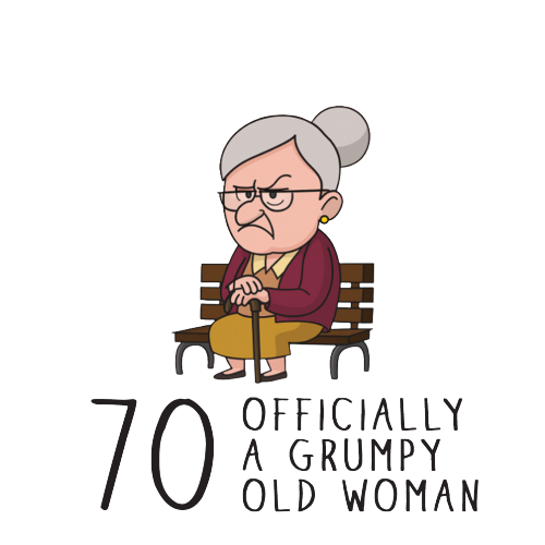 Personalised Grumpy Old Woman Any Age Birthday Mug Gift