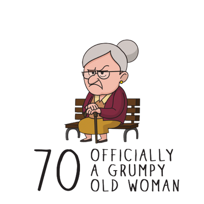 Personalised Grumpy Old Woman Any Age Birthday Mug Gift