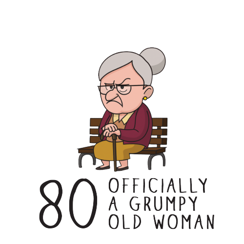 Personalised Grumpy Old Woman Any Age Birthday Mug Gift