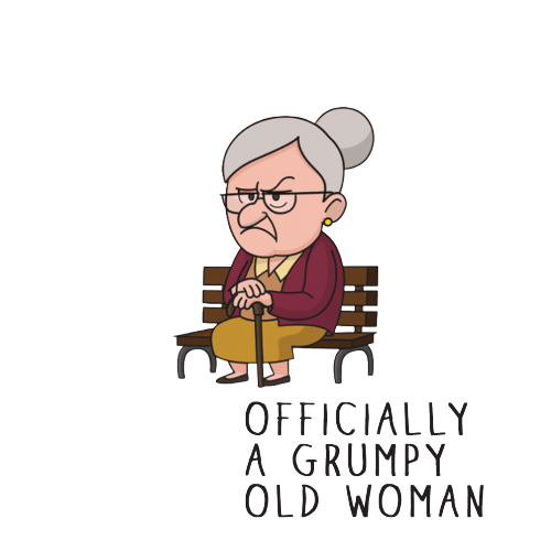 Personalised Grumpy Old Woman Any Age Birthday Mug Gift