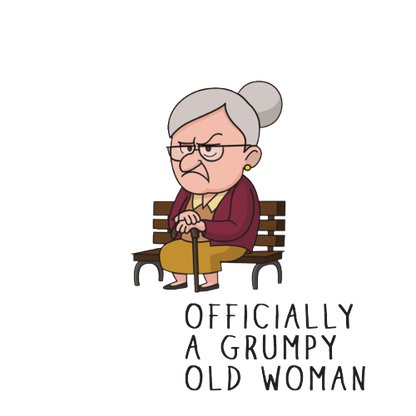 Personalised Grumpy Old Woman Any Age Birthday Mug Gift